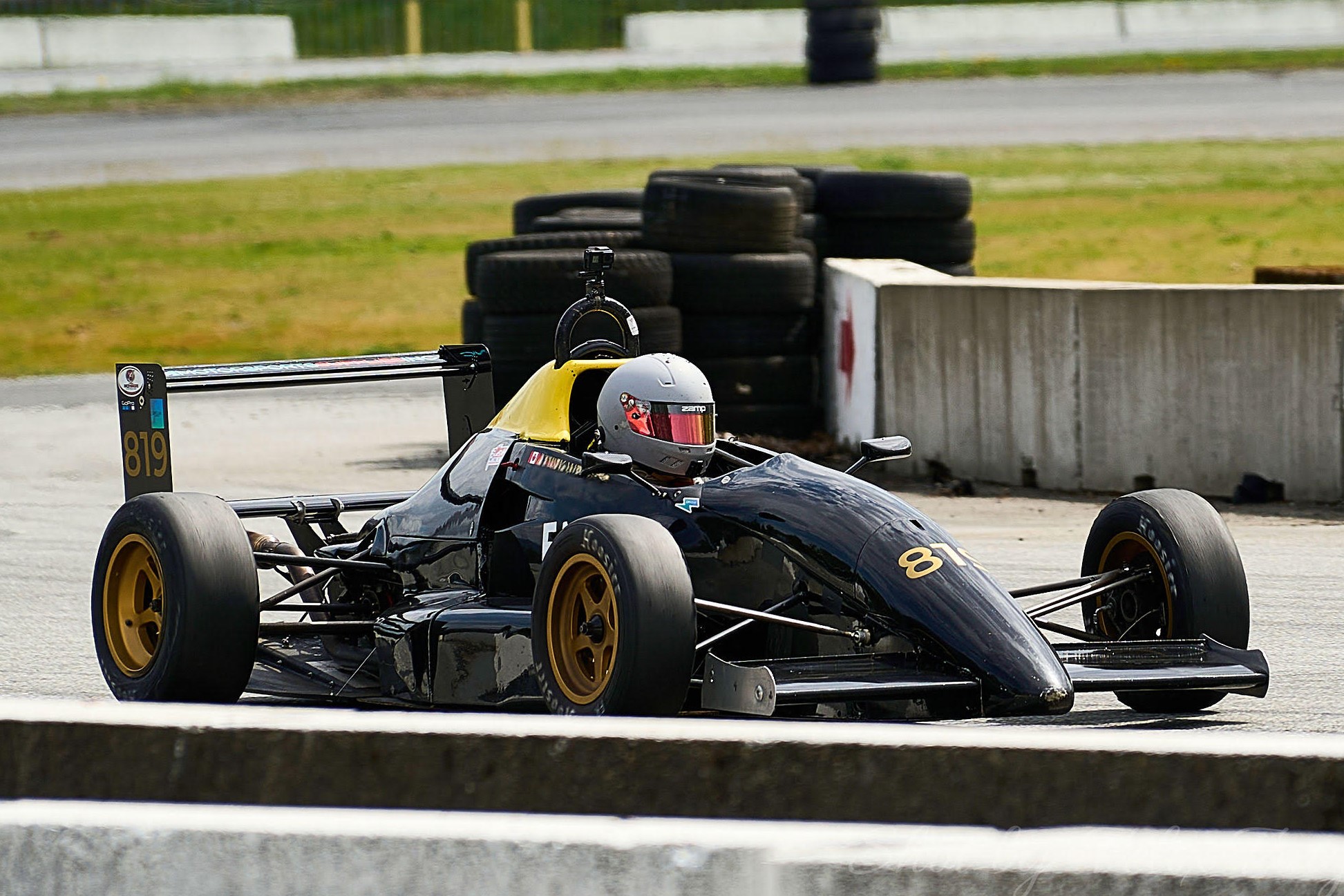 Formula car on track at Mission Raceway